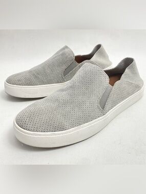 Steve Madden Light Gray Slip-On Loafers